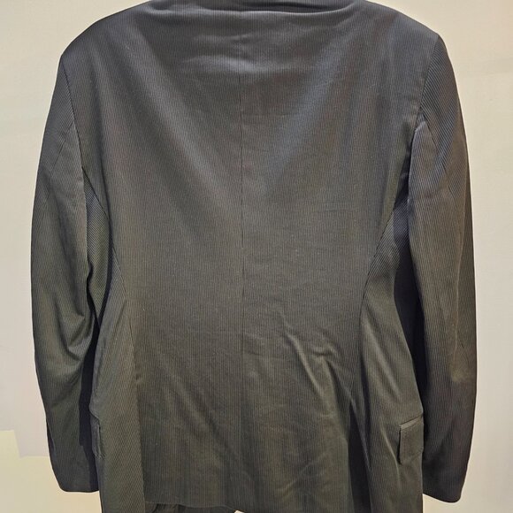 Just Cavalli 2-Pc Black Stripe Suit (Lined Jacket w/Inner Pockets) - Picture 2 of 9